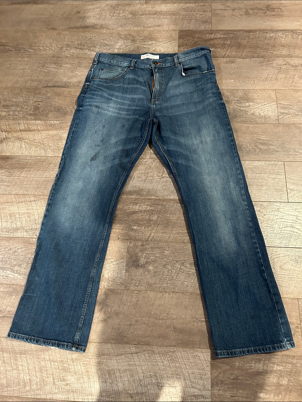 Lee Men's Bootcut Jeans in Medium Blue Wash Size38x34